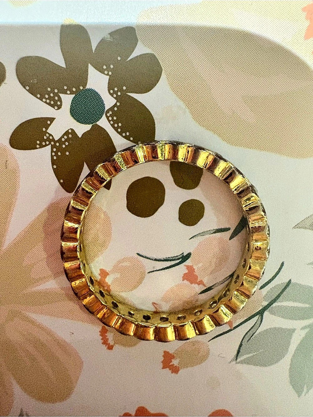 3 for $19 Gold Ring with jewels size 8